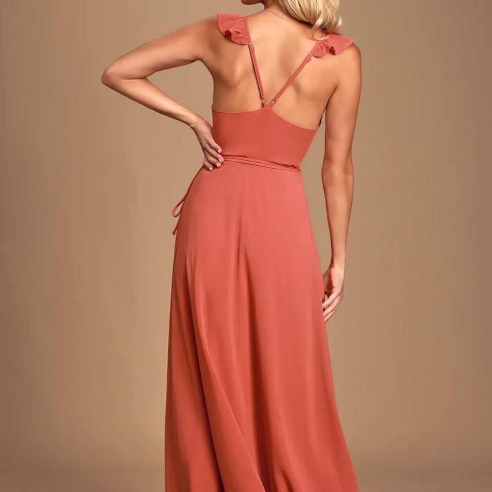 Lulu's Rose High-Low Wrap Dress NWT